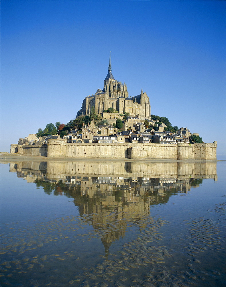 Mont-St.-Michel (Abbaye de Mont-St.-Michel), UNESCO World Heritage Site, Normandy, France, Europe