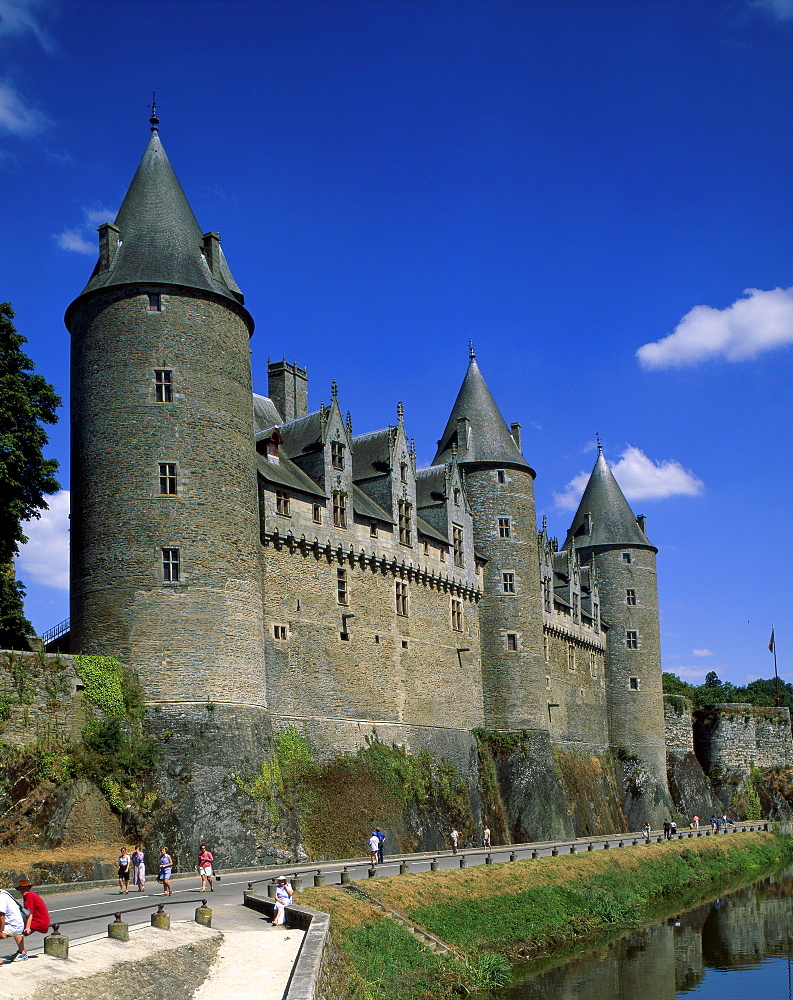 Josselin Castle (Chateau de Josselin), Josselin, Brittany, France, Europe