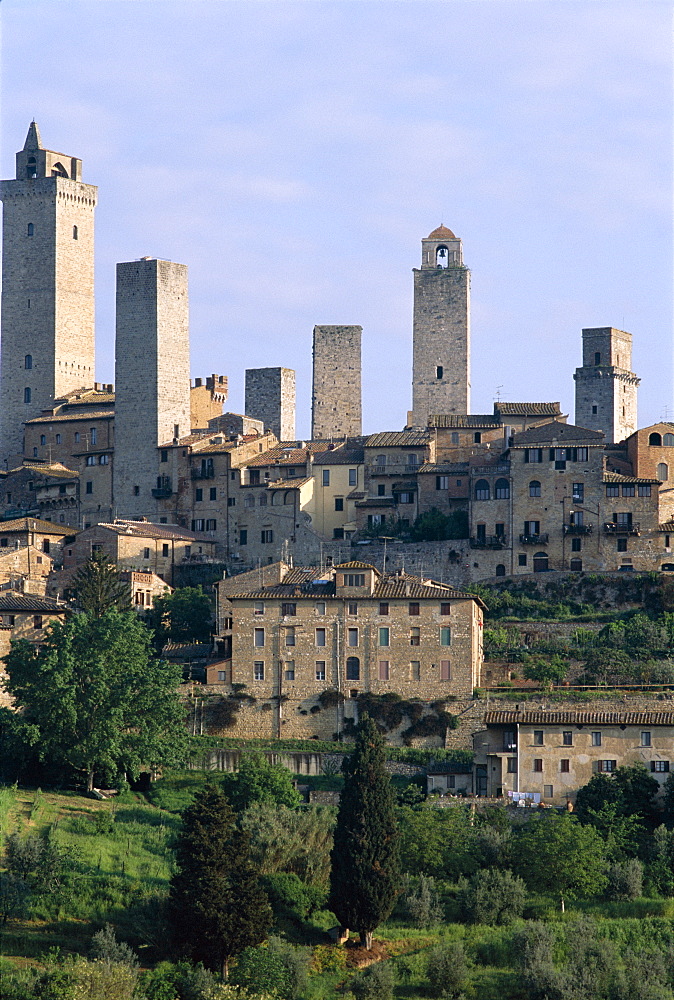 Medieval towers, San Gimignano, UNESCO World Heritage Site, Tuscany (Toscana), Italy, Europe