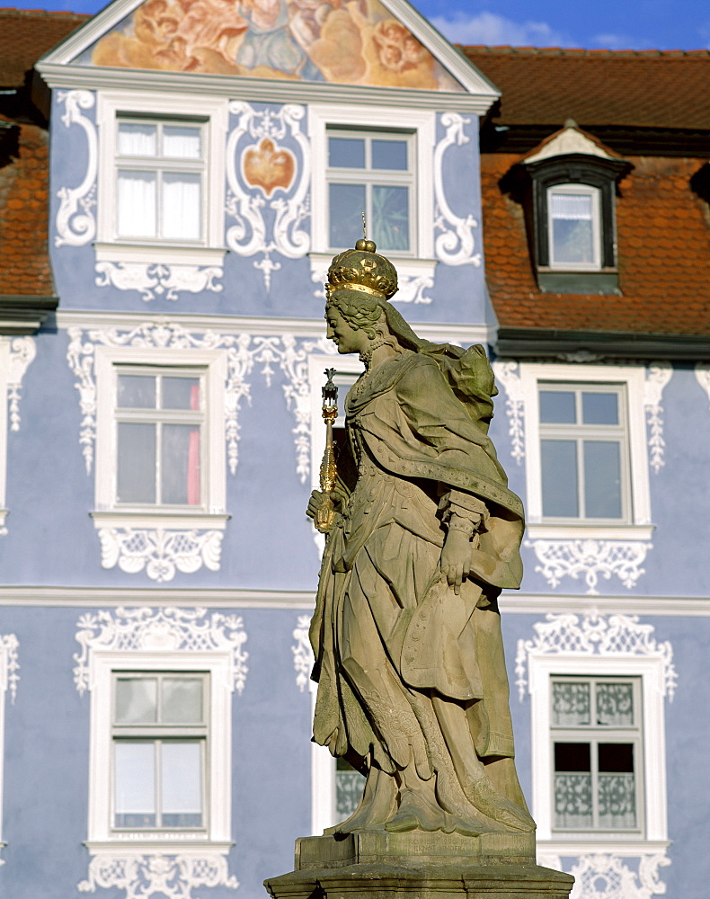 Heilige Kunigunde Statue, Bamberg, UNESCO World Heritage Site, Bavaria, Upper Franconia, Germany, Europe