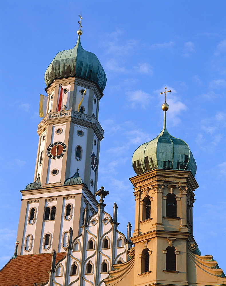 Cathedral of St. Ulrich and St. Afra, Augsburg, Romantic Road (Romantische Strasse), Bavaria, Germany, Europe