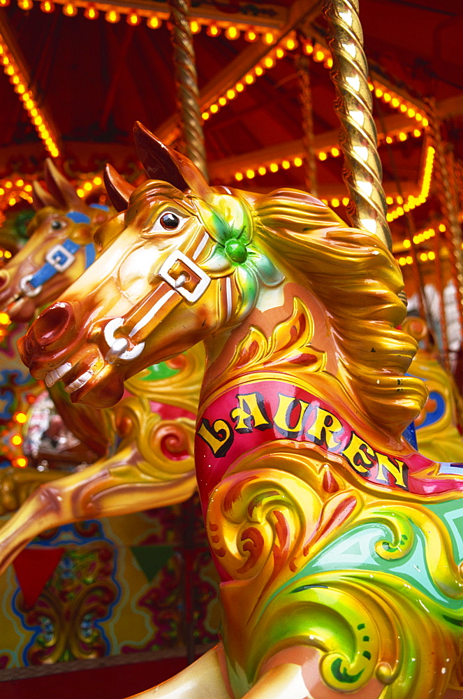 Carousel horse, England, United Kingdom, Europe