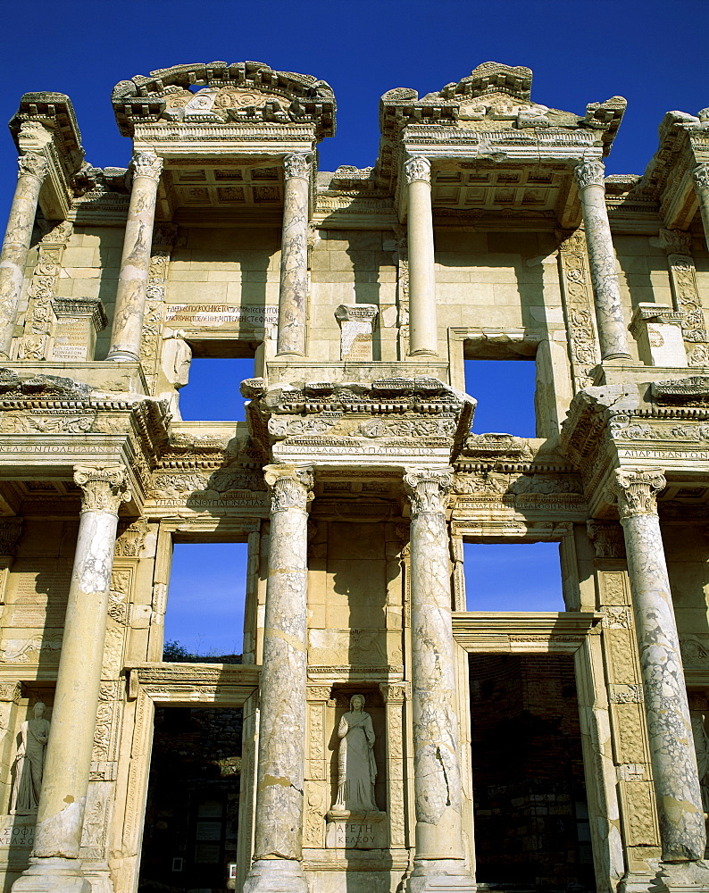 Library of Celsus, Ephesus, Aegean Coast, Anatolia, Turkey, Asia Minor, Eurasia