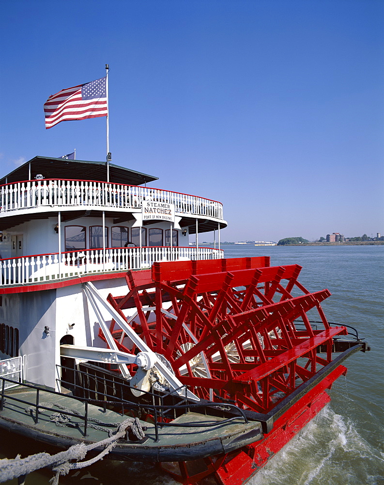 Natchez Steamboat, Mississippi River, New Orleans, Louisiana, United States of America, North America