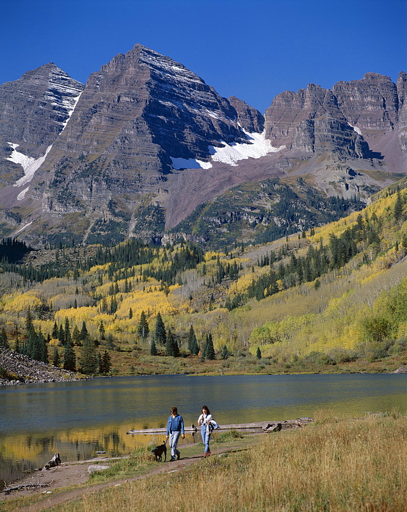 Maroon Bells, Aspen, Colorado, Rockies, United States of America, North America