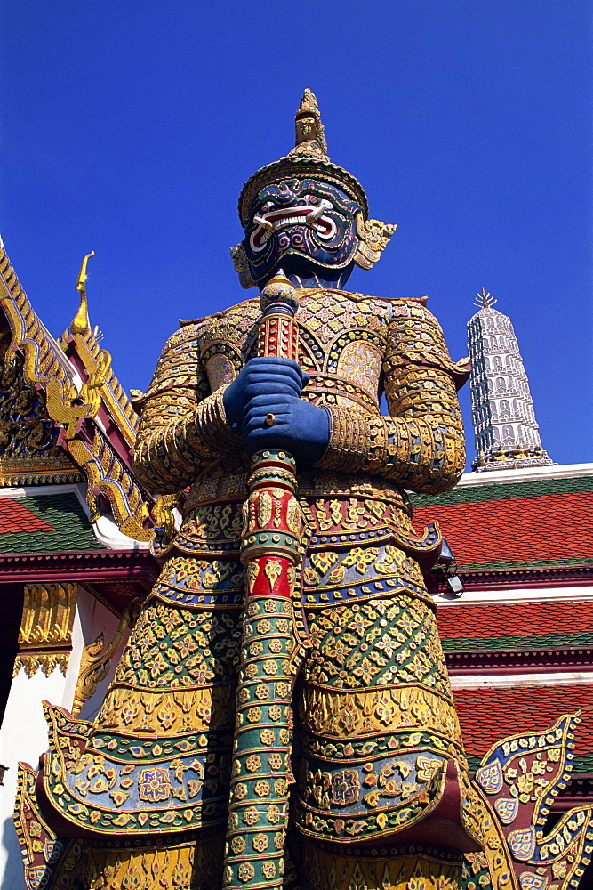 Statue in Wat Phra Kaew, Grand Palace, Bangkok, Thailand, Southeast Asia, Asia