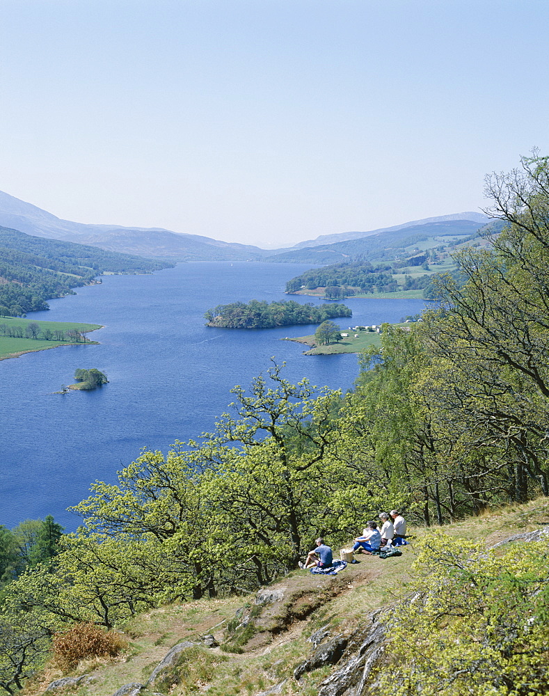 View from Queens View, Loch Tummel, Pitlochry, Tayside, Scotland, United Kingdom, Europe