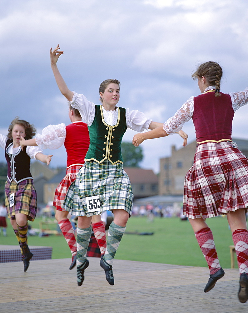 Highland dancing, Highland Games, Highlands, Scotland, United Kingdom, Europe