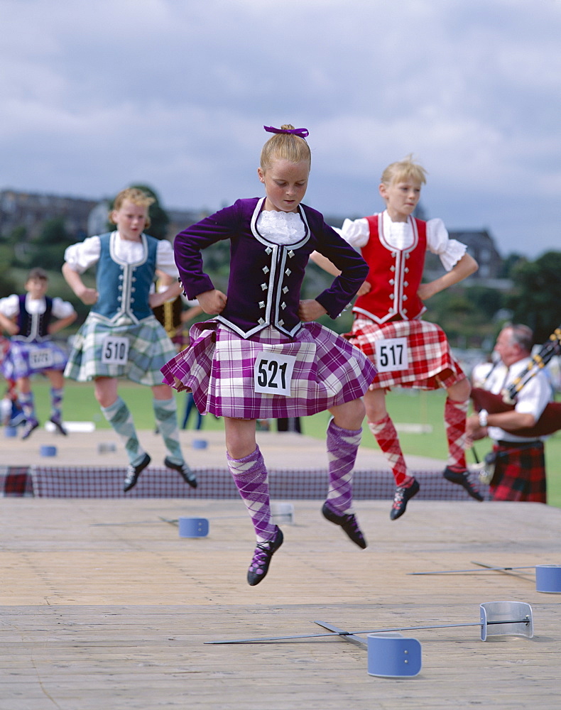 Highland dancing, Highland Games, Highlands, Scotland, United Kingdom, Europe