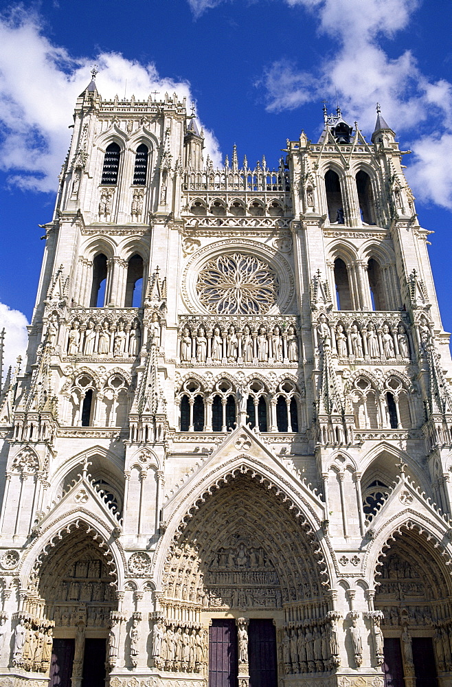 Amiens Cathedral, UNESCO World Heritage Site, Amiens, Somme, France, Europe