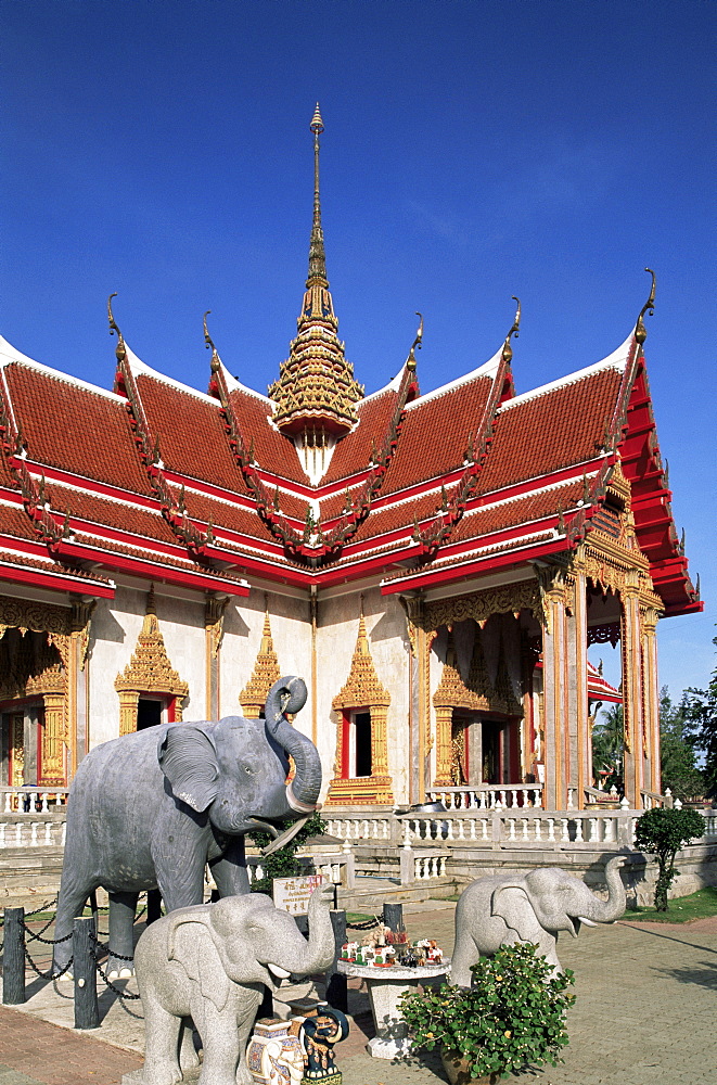 Wat Chalong, Phuket, Thailand, Southeast Asia, Asia