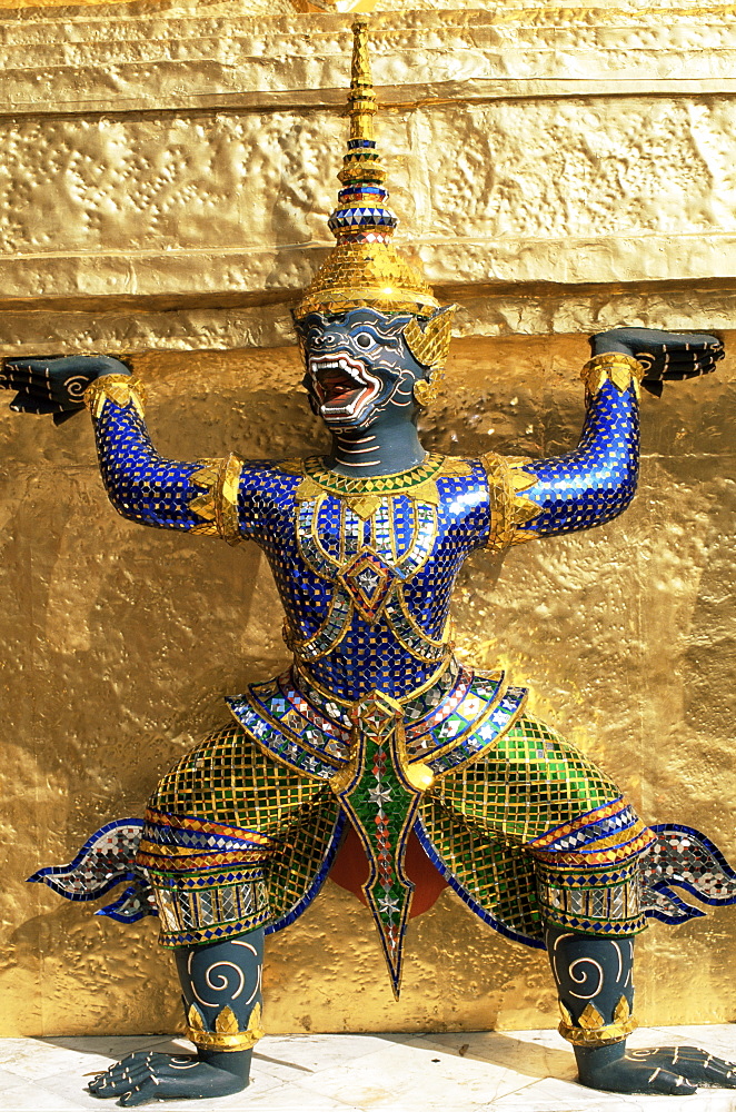 Statue in Wat Phra Kaew, Grand Palace, Bangkok, Thailand, Southeast Asia, Asia