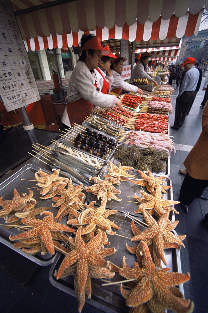 Donghuamen Night Food Market, Beijing, China, Asia