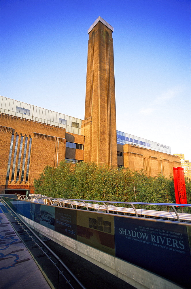 Tate Modern and Millennium Bridge, South Bank, London, England, United Kingdom, Europe
