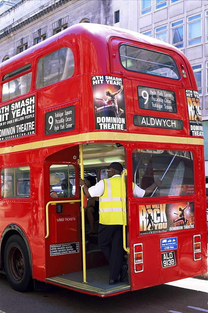 Routemaster double decker bus, London, England, United Kingdom, Europe