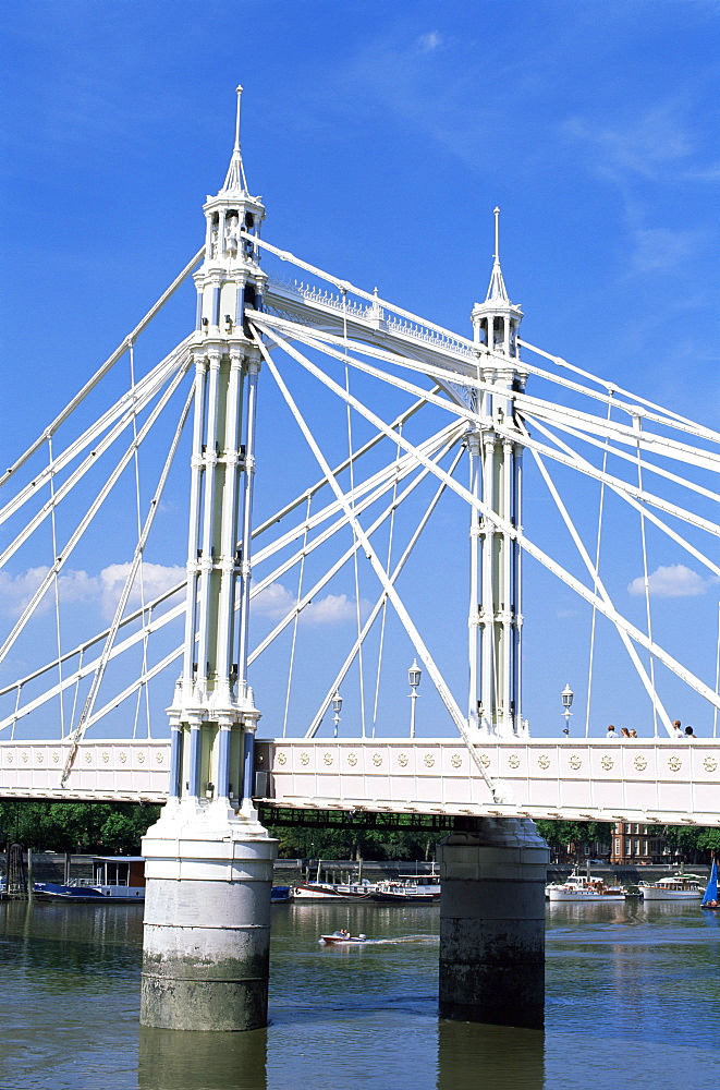 Albert Bridge, Chelsea, London, England, United Kingdom, Europe