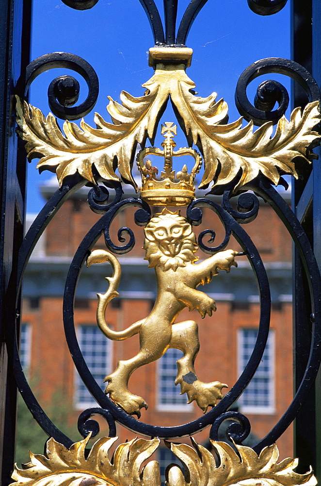 Kensington Palace Gate detail, Kensington Gardens, London, England, United Kingdom, Europe