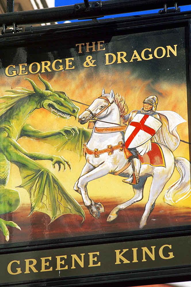 George and Dragon pub sign, London, England, United Kingdom, Europe