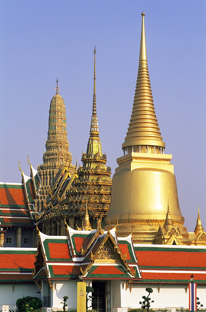 Wat Phra Kaeo, Grand Palace, Bangkok, Thailand, Southeast Asia, Asia