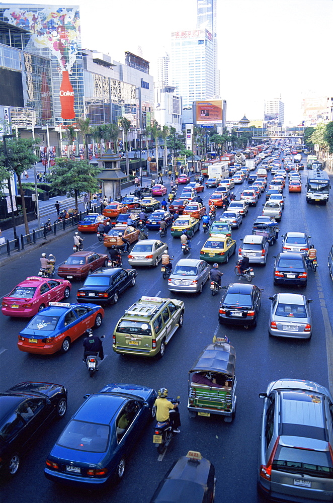 Traffic jam, Bangkok, Thailand, Southeast Asia, Asia