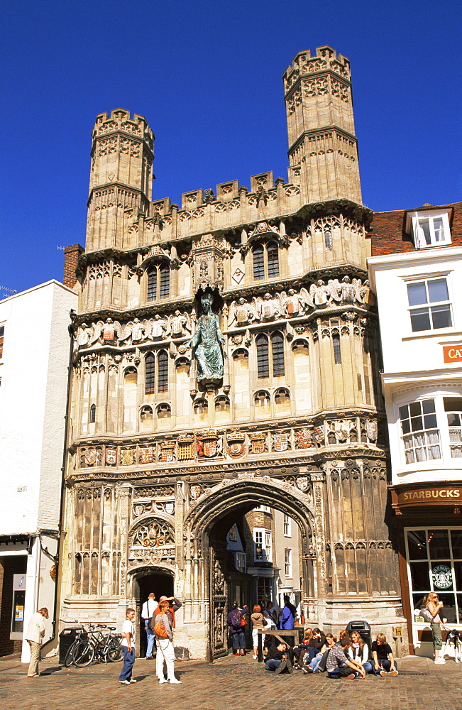 Christchurch Gate, Canterbury, Kent, England, United Kingdom, Europe