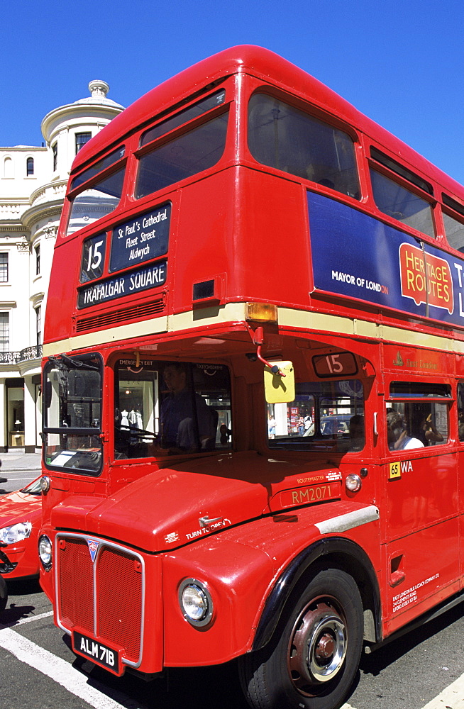 Routemaster double decker bus, London, England, United Kingdom, Europe