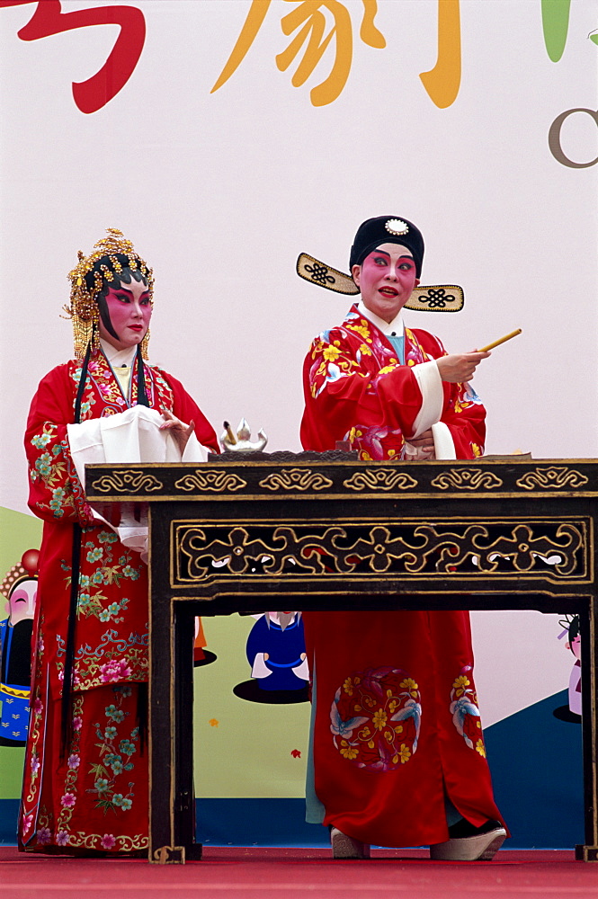 Chinese Opera performance, Hong Kong, China, Asia