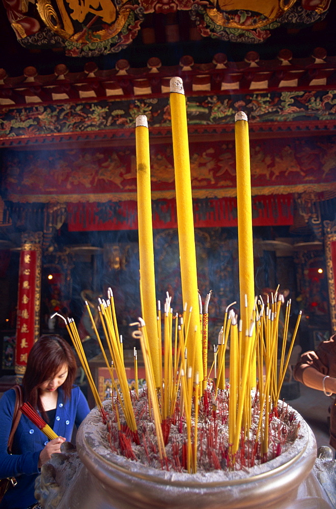 Incense in Pak Tai Temple, Cheung Chau Island, Hong Kong, China, Asia