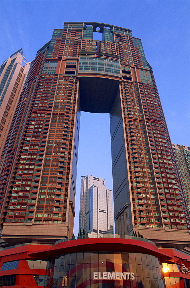 The Arch Apartment Complex, one of the world's tallest apartment complexes, Kowloon West, Hong Kong, China, Asia