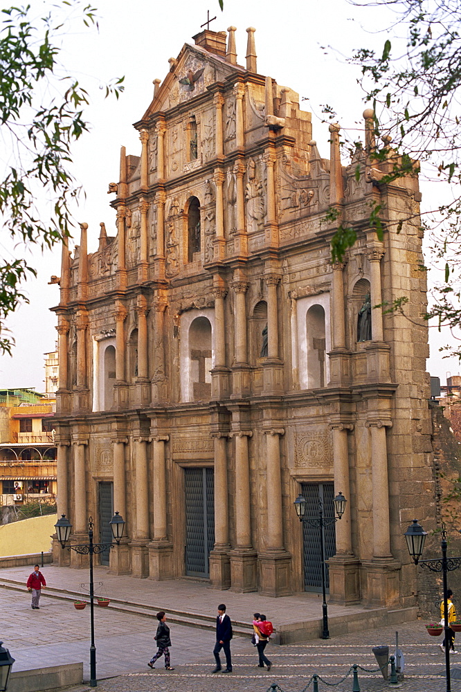 Ruins of St. Paul's Church, UNESCO World Heritage Site, Macau, China, Asia