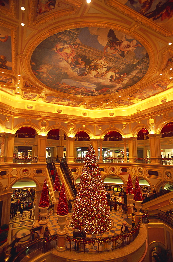 Interior of the Venetian Macao Hotel and Casino, Macau, China, Asia