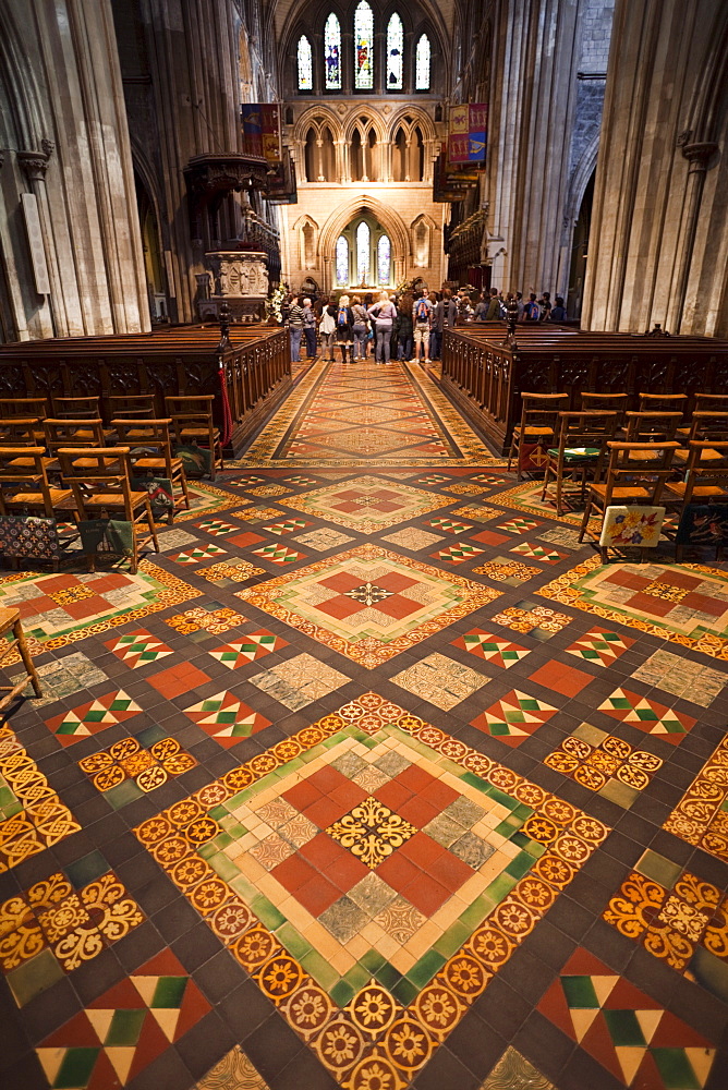 Interior of St. Patrick's Cathedral, Dublin, Republic of Ireland, Europe