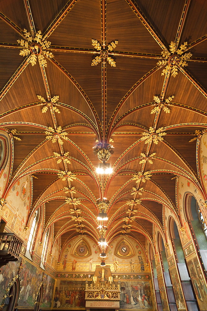 The Gothic Chamber, City Hall, Bruges, Belgium, Europe