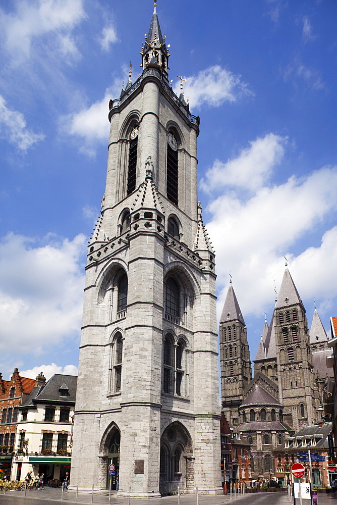 The Belfry of the Cathedral of Our Lady, Tournai, Belgium, Europe