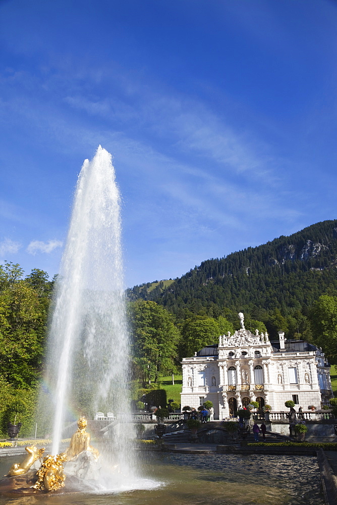 Linderhof Palace, Romantic Road, Bavaria, Germany, Europe