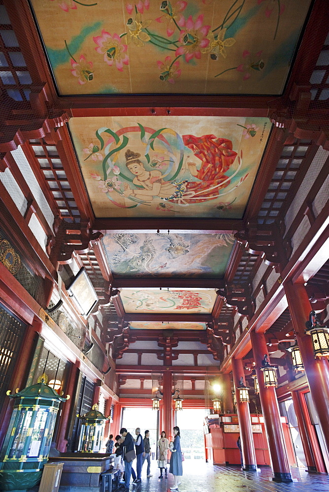 Interior of Asakusa Kannon Temple, Asakusa, Tokyo, Honshu, Japan, Asia