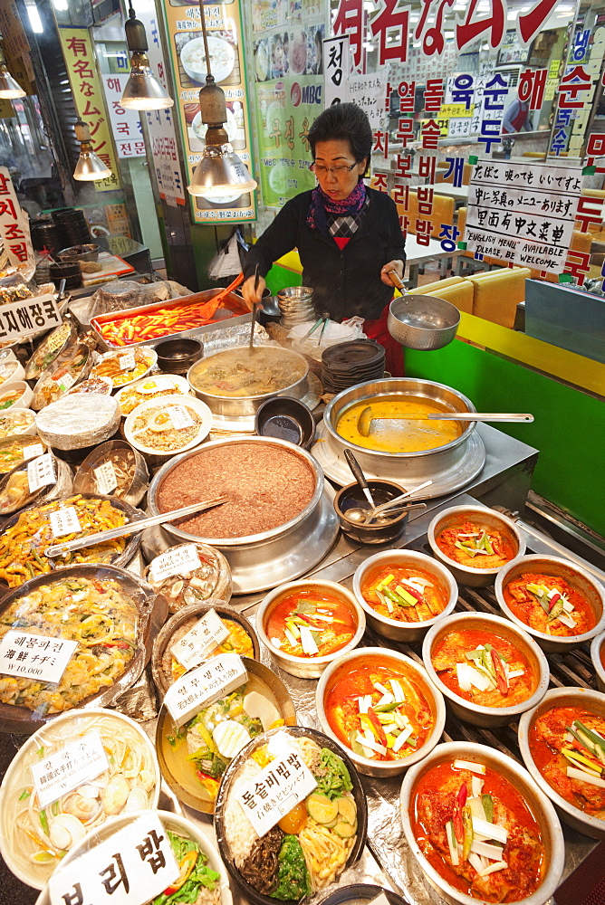 Korean restaurant, Namdaemun Market, Seoul, South Korea, Asia