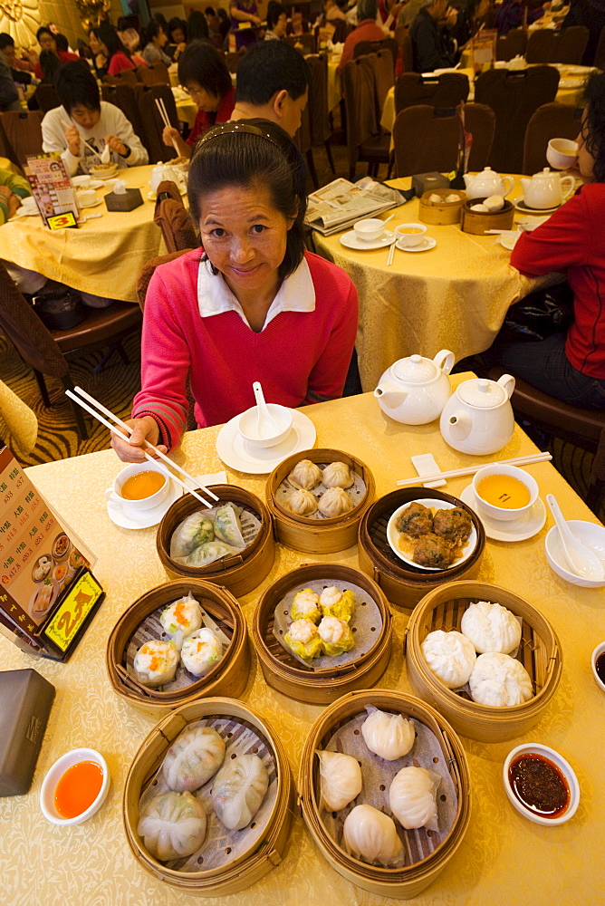 Chinese dim sum, Hong Kong, China, Asia