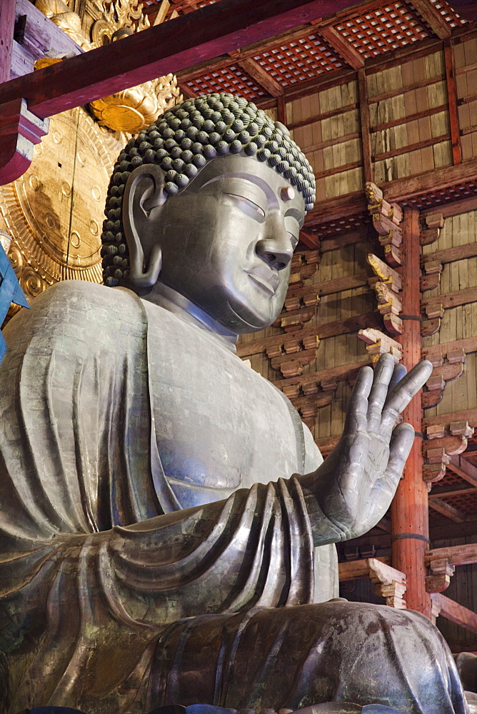 Statue of Buddha, Todaiji Temple, Nara, UNESCO World Heritage Site, Japan, Asia