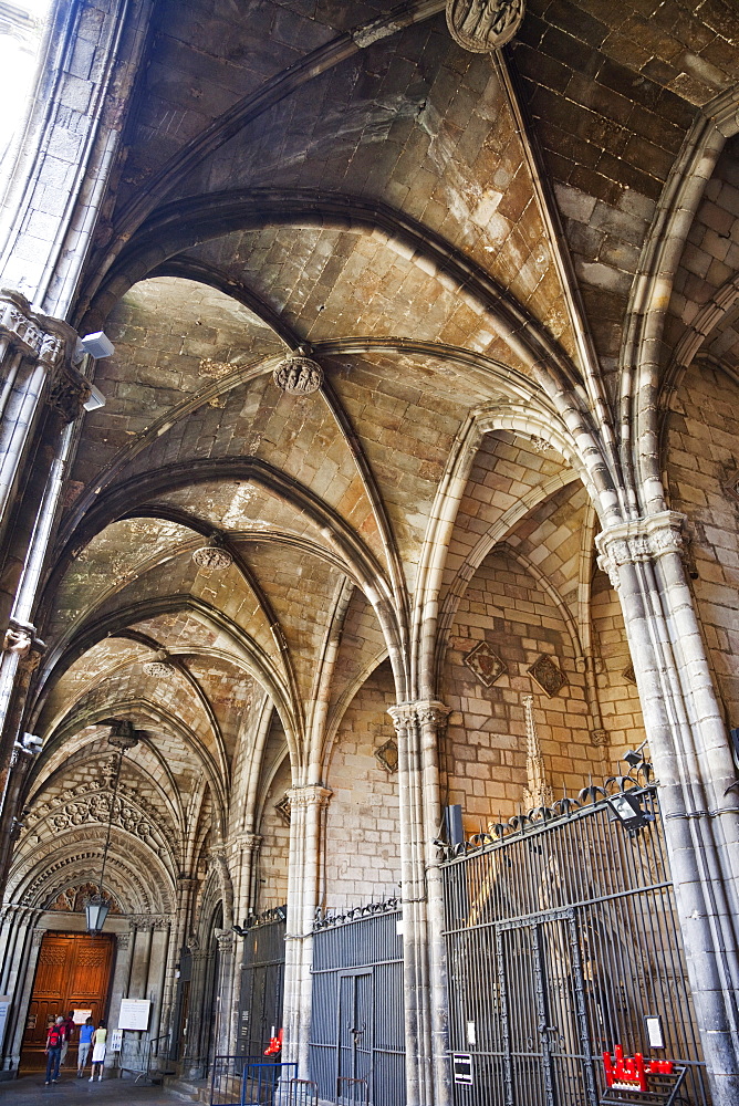 The Cloisters, Barcelona Cathedral, Barcelona, Catalonia, Spain, Europe