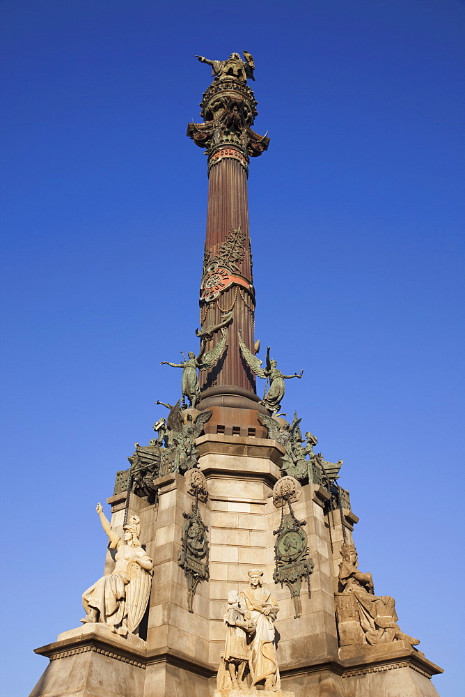 Columbus Monument, Barcelona, Catalonia, Spain, Europe