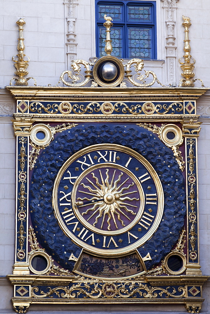 The Gros Horloge (The Great Clock), Rouen, Normandy, France, Europe