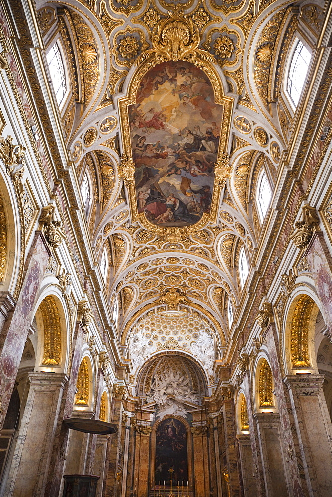 Interior, San Luigi dei Francesi Church, Piazza di San Loigi dei Francesi, Rome, Lazio, Italy, Europe