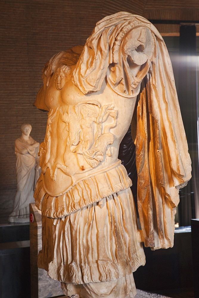 Marble statue of Nero, The Forum, Rome, Lazio, Italy, Europe