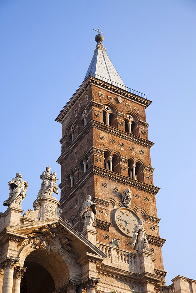 Bell tower, Santa Maria Maggiore Church, Rome, Lazio, Italy, Europe