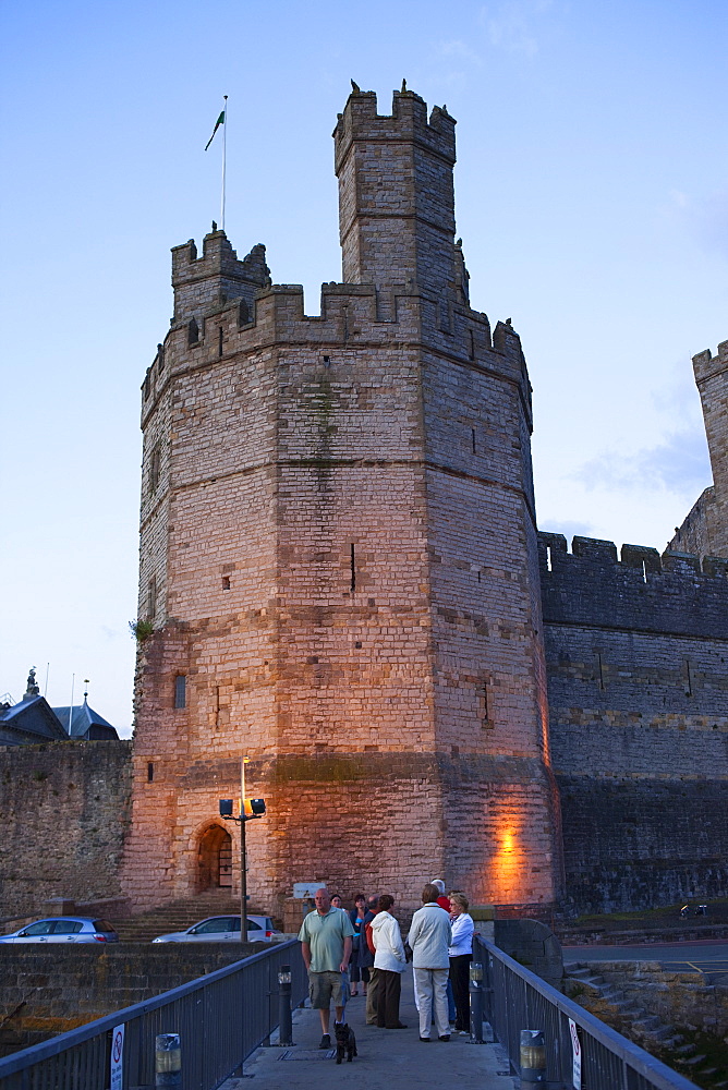 Caernarfon Castle, UNESCO World Heritage Site, Caernarfon, Gwynedd, Wales, United Kingdom, Europe