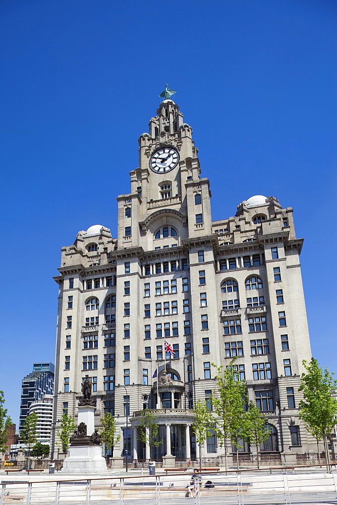 Pierhead, Royal Liver Historical Building, Liverpool, Merseyside, England, United Kingdom, Europe