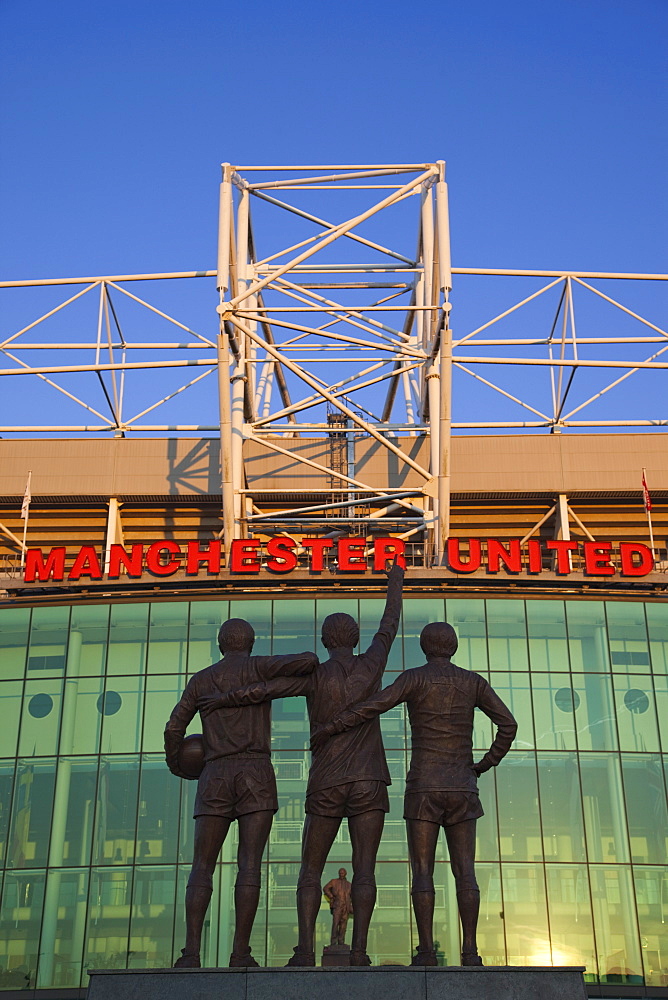 Old Trafford Soccer Stadium. Salford, Manchester, England, United Kingdom, Europe