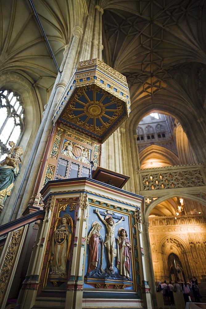 Interior of Canterbury Cathedral. UNESCO World Heritage Site, Canterbury, Kent, England, United Kingdom, Europe