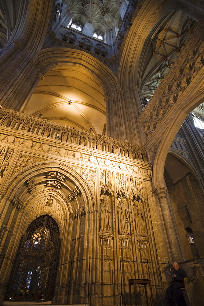 Interior of Canterbury Cathedral, UNESCO World Heritage Site, Canterbury, Kent, England, United Kingdom, Europe